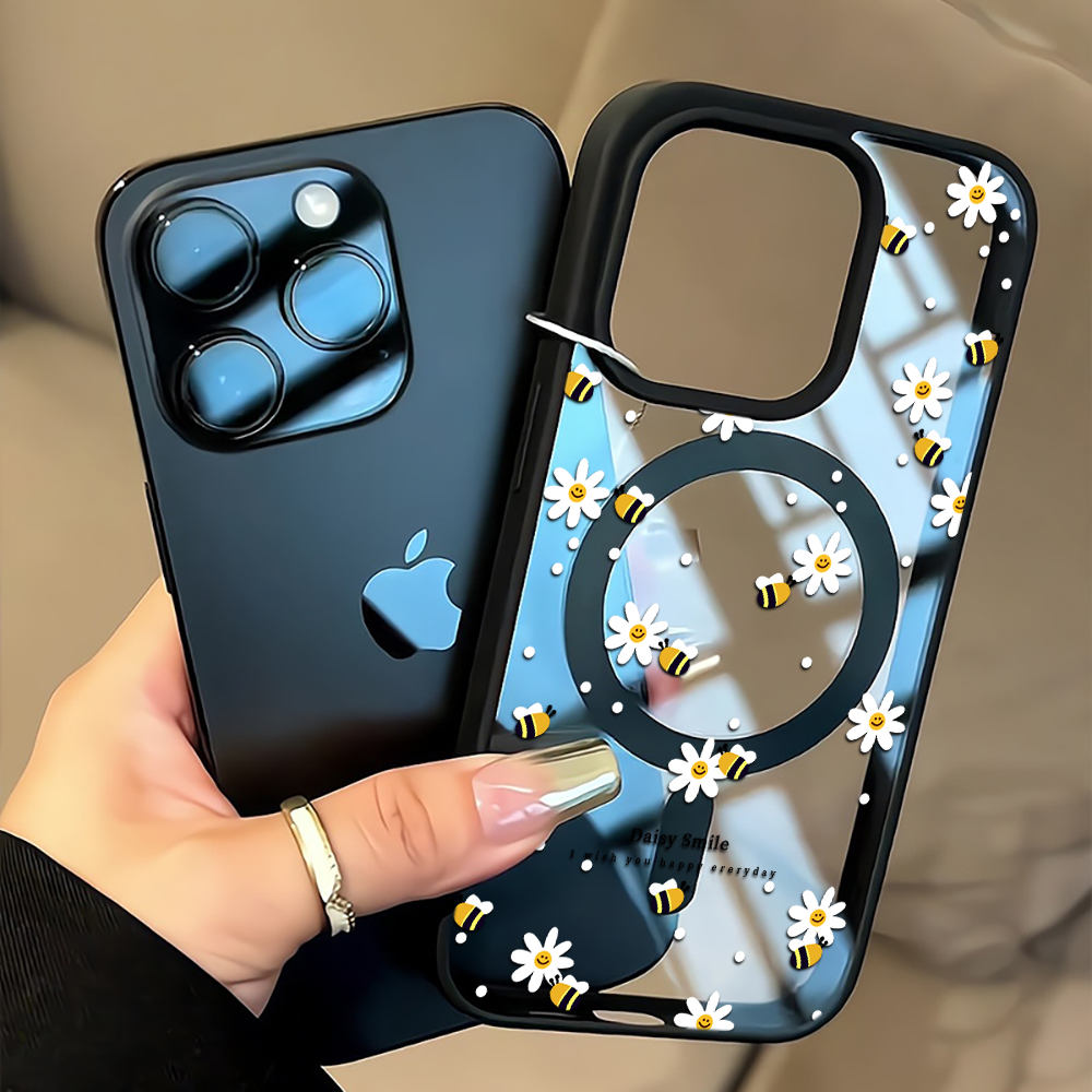 Phone Cases Iphone 17 Pro - Fresh Daisy Bee Phone Case For