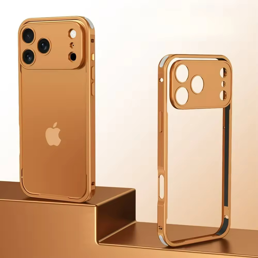 Phone Cases That Cover The Camera - Seahorse Buckle Metal Frame Alloy Cooling