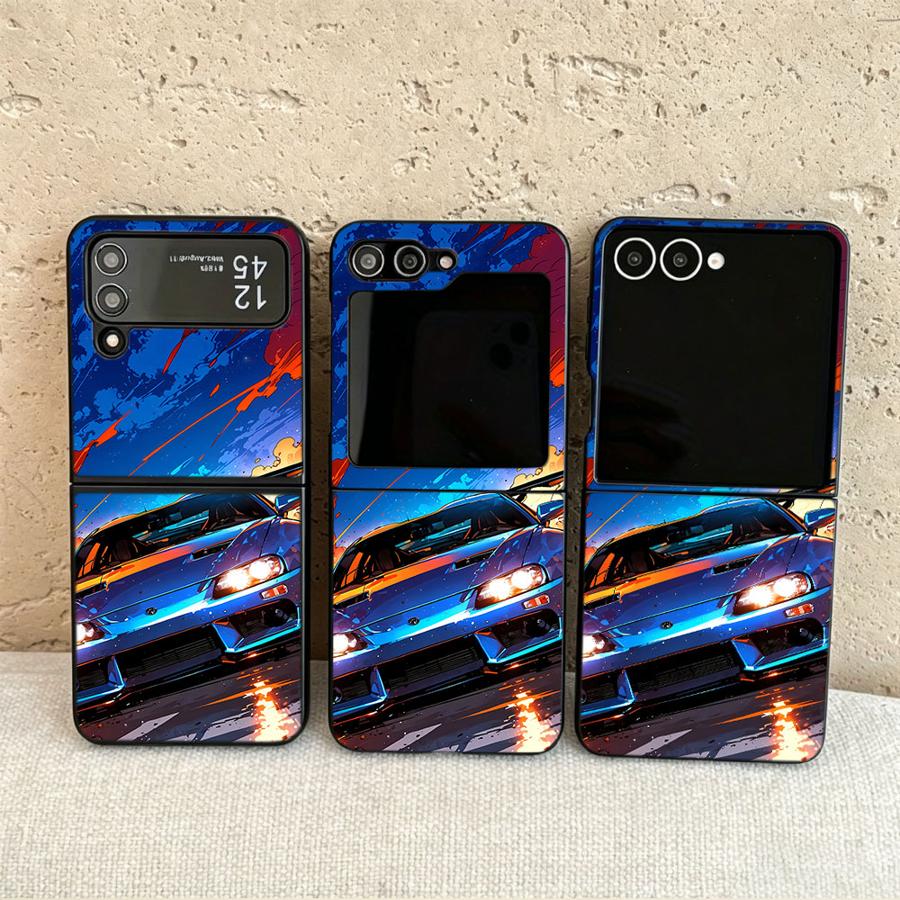 Phone Cases Z Flip 5 - Racing Sports Car Case for Samsung