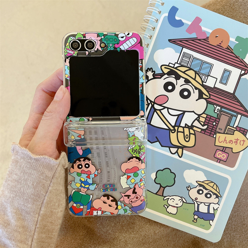 Phone Cases Z Flip 5 - Cute Cartoon Japan Anime Crayon Shin-chan