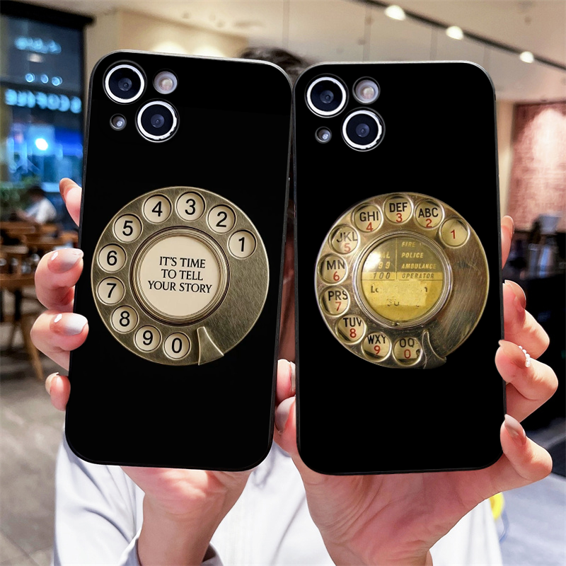 Phone Cases Samsung A14 - Creative Retro Rotary Dial Pattern Phone