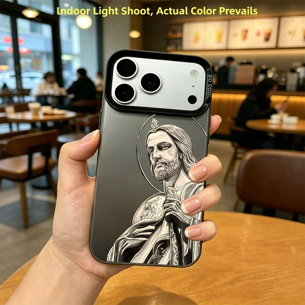 Phone Cases Iphone 17 Pro - San Judas Tadeo Pattern Design Phone