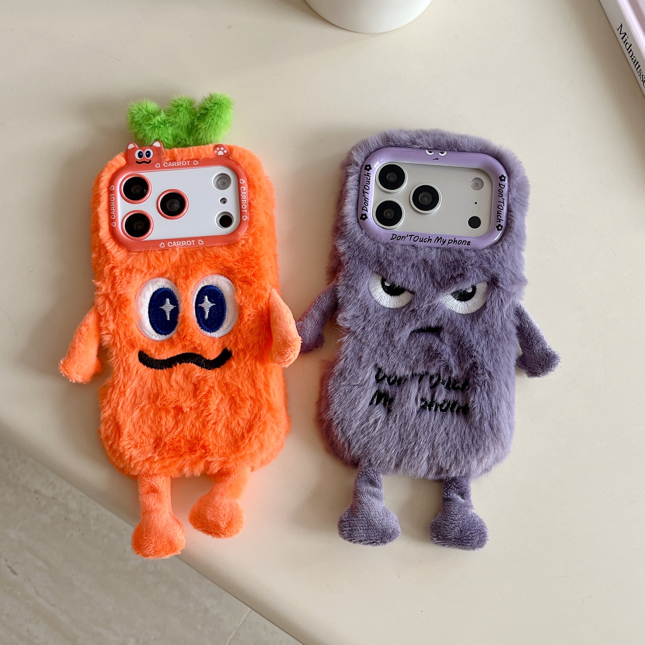 Phone Cases Iphone 17 Pro - Cute Plush Phone Case with Quirky
