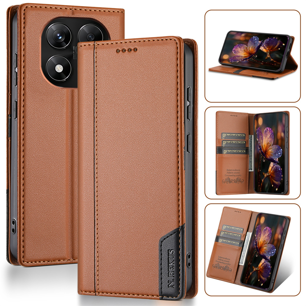 Flip Leather Case - Luxury Flip Leather RFID Wallet Phone