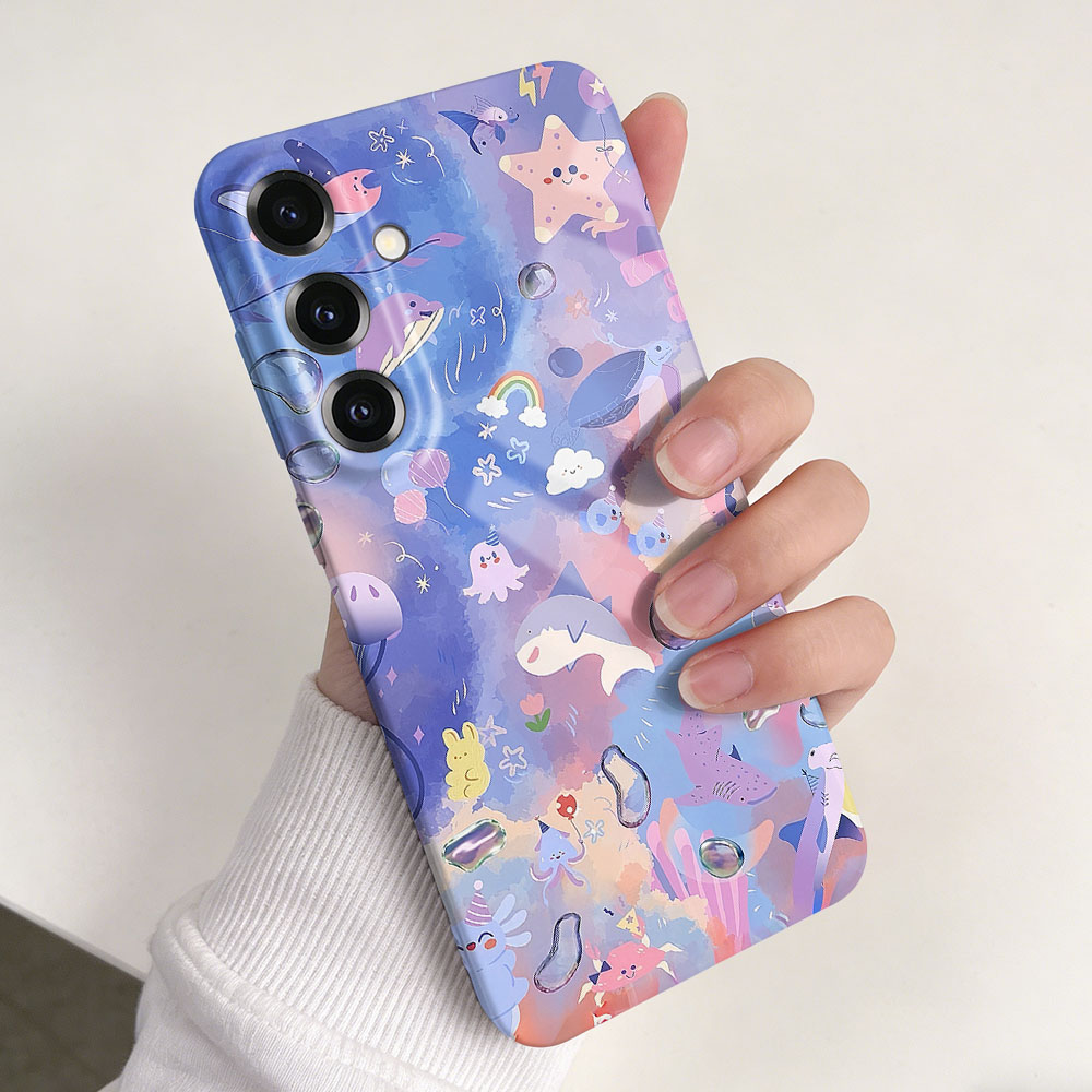 Phone Cases Hard - Cute Ocean Animals Case For Samsung