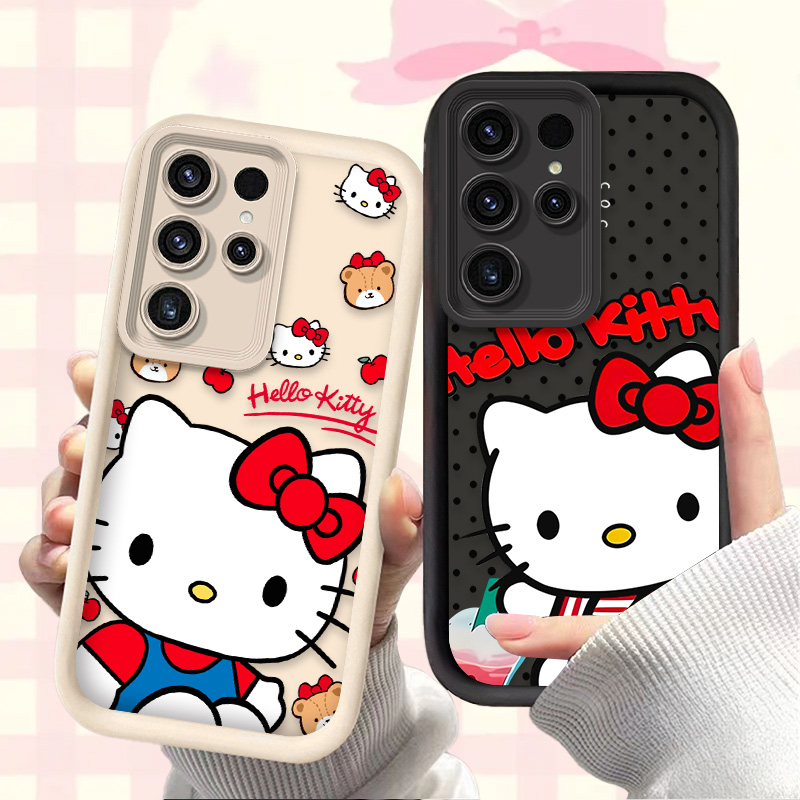 Phone Cases Samsung S25 Ultra - Sanrio Hello Kitty Silicone Case for