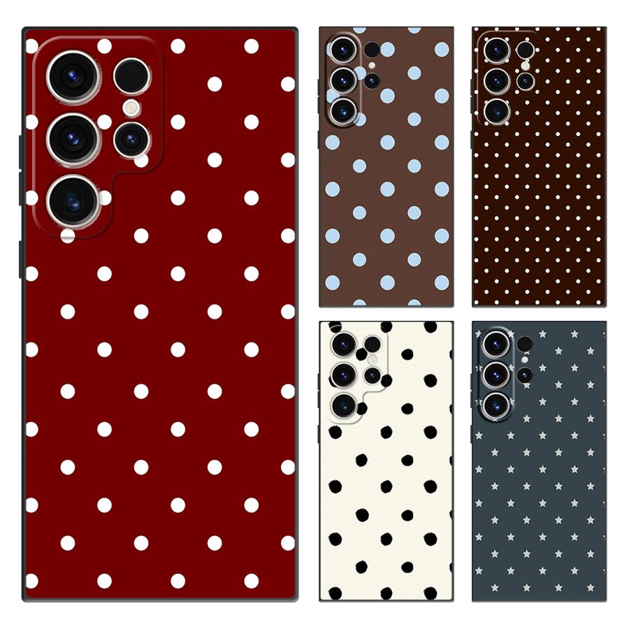 Retro Polka Dots Funda Phone C - đánh giá và giá Phone Cases Samsung S25 Ultra