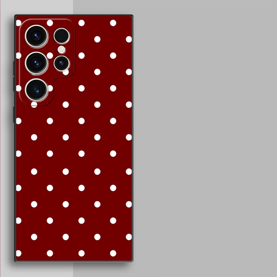 Retro Polka Dots Funda Phone C - đánh giá và giá Phone Cases Samsung S25 Ultra