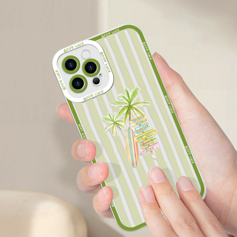 Summer Palm Coconut Tree Strip - đánh giá và giá Phone Cases Samsung A14