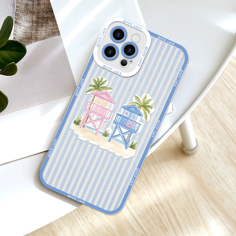 Summer Palm Coconut Tree Strip - đánh giá và giá Phone Cases Samsung A14