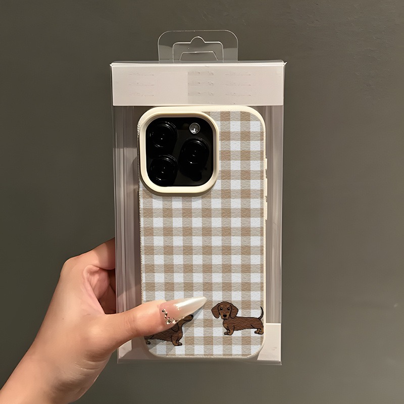 A Plaid Dachshund Print Lychee - đánh giá và giá Phone Cases You Can Design