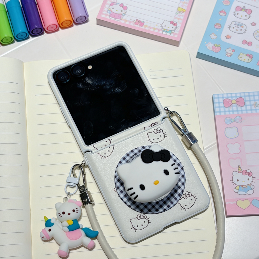 Sanrio Hello Kitty Magnetic Gr - đánh giá và giá Flip Leather Case