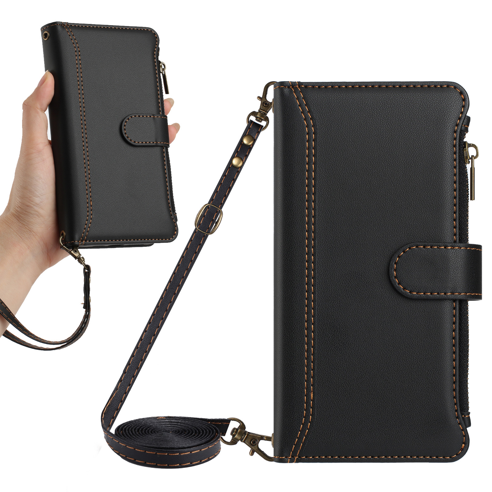 PU Leather Crossbody Flip Wall - đánh giá và giá Flip Leather Case