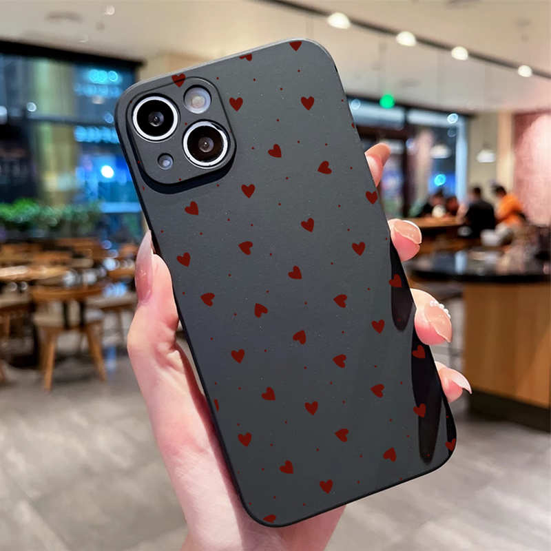 Simple Cute Pink Red Love Hear - đánh giá và giá Phone Cases Pink