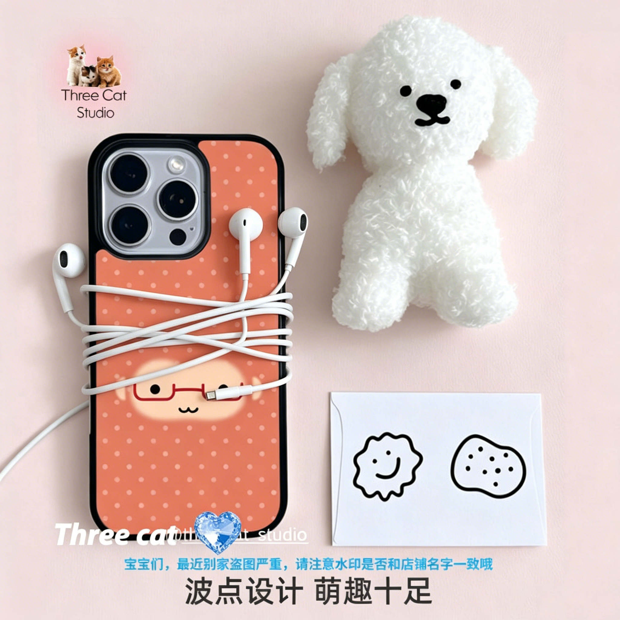 Korean Ins Cute Orange Polka D - đánh giá và giá Phone Cases Korean