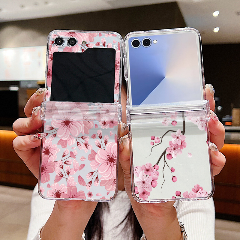 Pink Flower Printed Phone Case - đánh giá và giá Phone Cases Z Flip 5