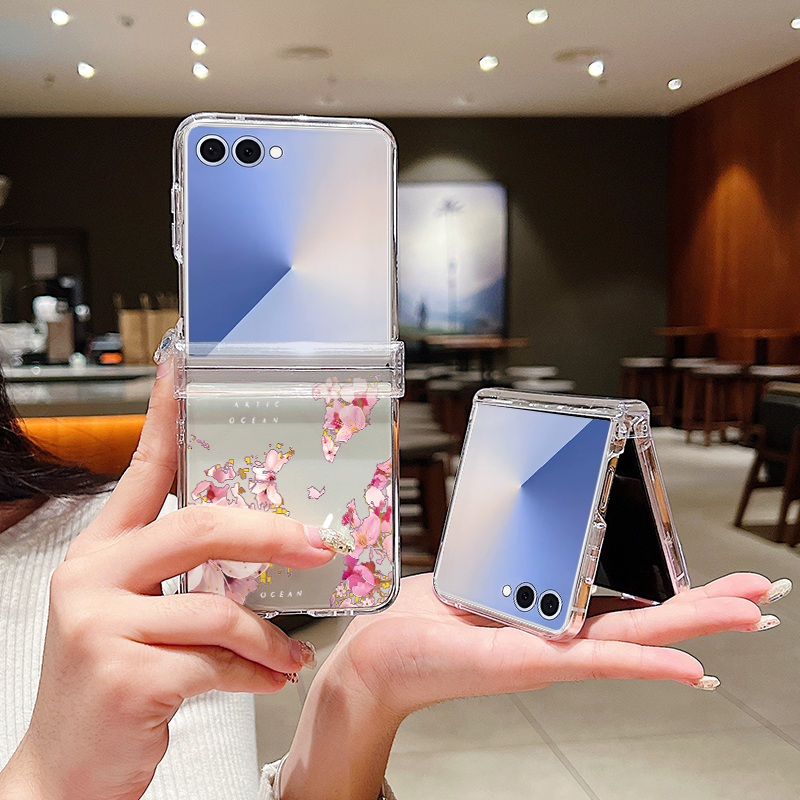 Pink Flower Printed Phone Case - đánh giá và giá Phone Cases Z Flip 5