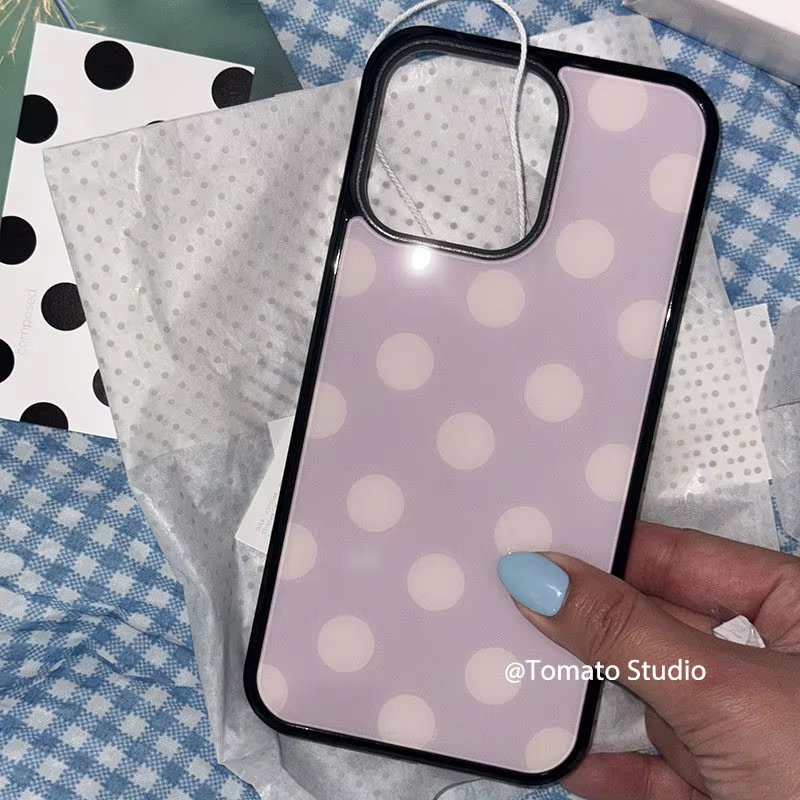 Korean Ins Fashion Purple Polk - đánh giá và giá Phone Cases Korean
