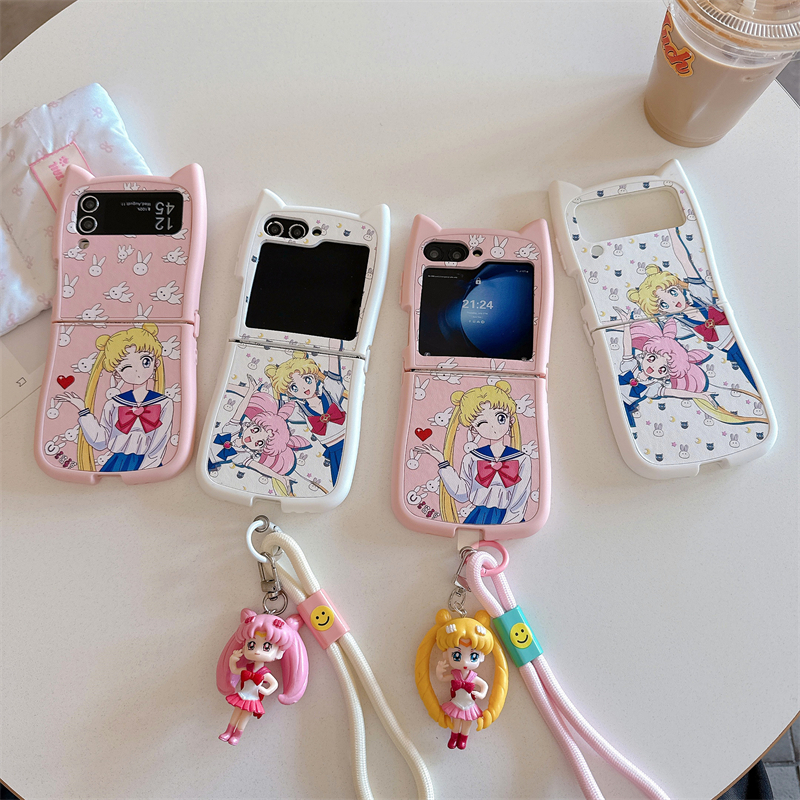 Cute Cartoon Japan Anime Sailo - đánh giá và giá Phone Cases Z Flip 5
