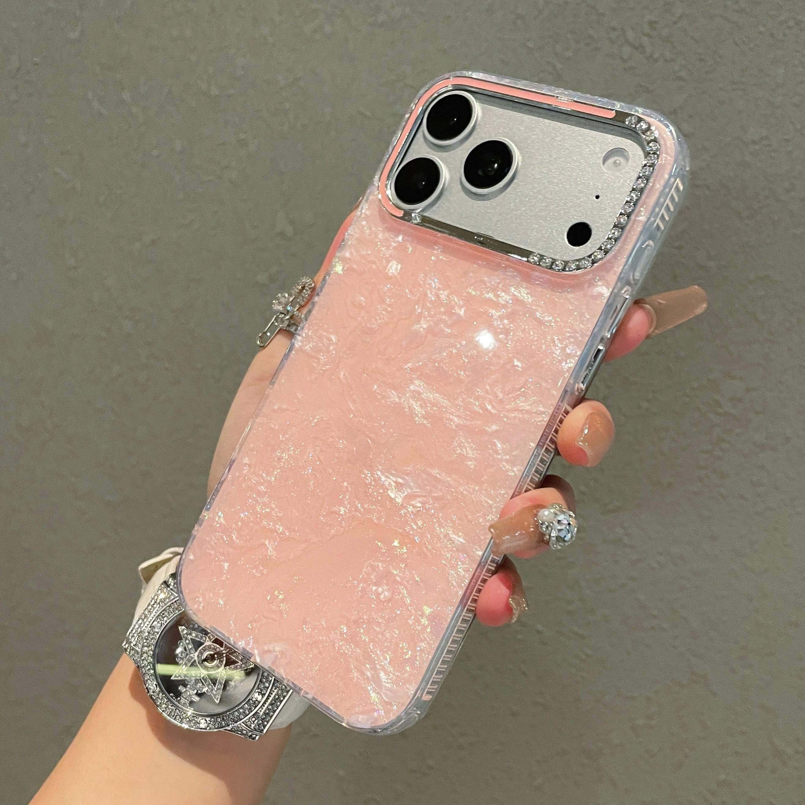Rhinestone Lens Frame Shell Pa - đánh giá và giá Phone Cases That Cover The Camera