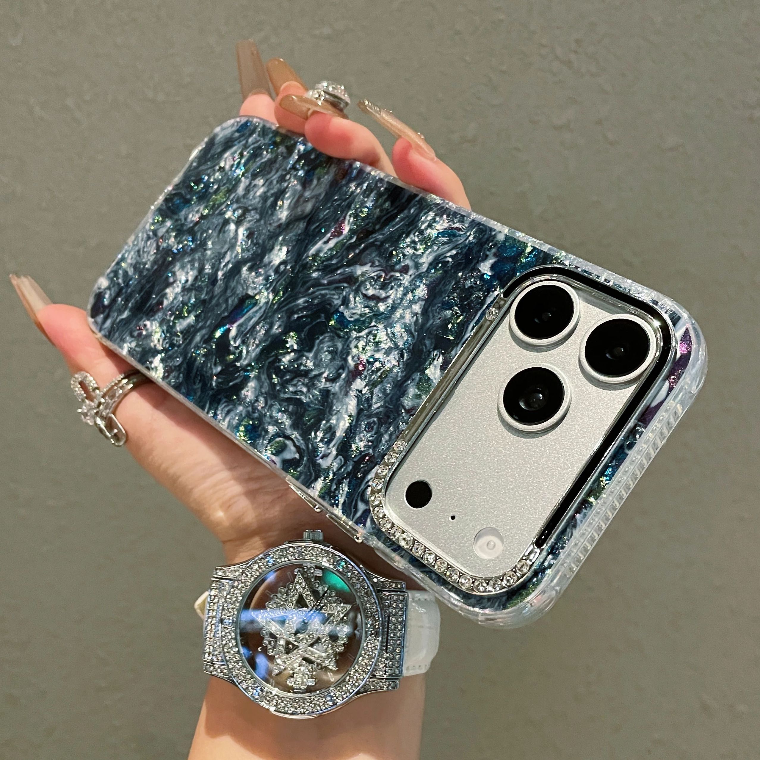 Rhinestone Lens Frame Shell Pa - đánh giá và giá Phone Cases That Cover The Camera