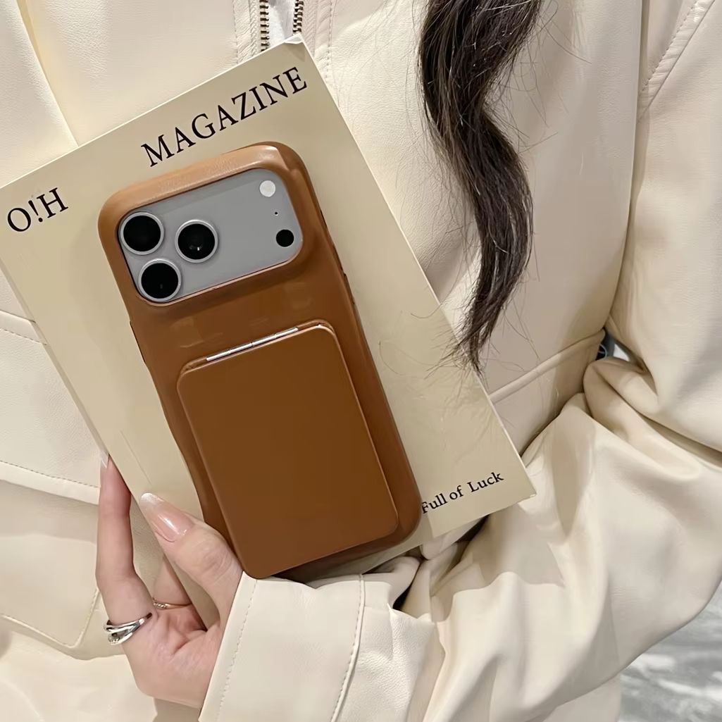 Fashion Retro Maillard Dark Co - đánh giá và giá Flip Leather Case