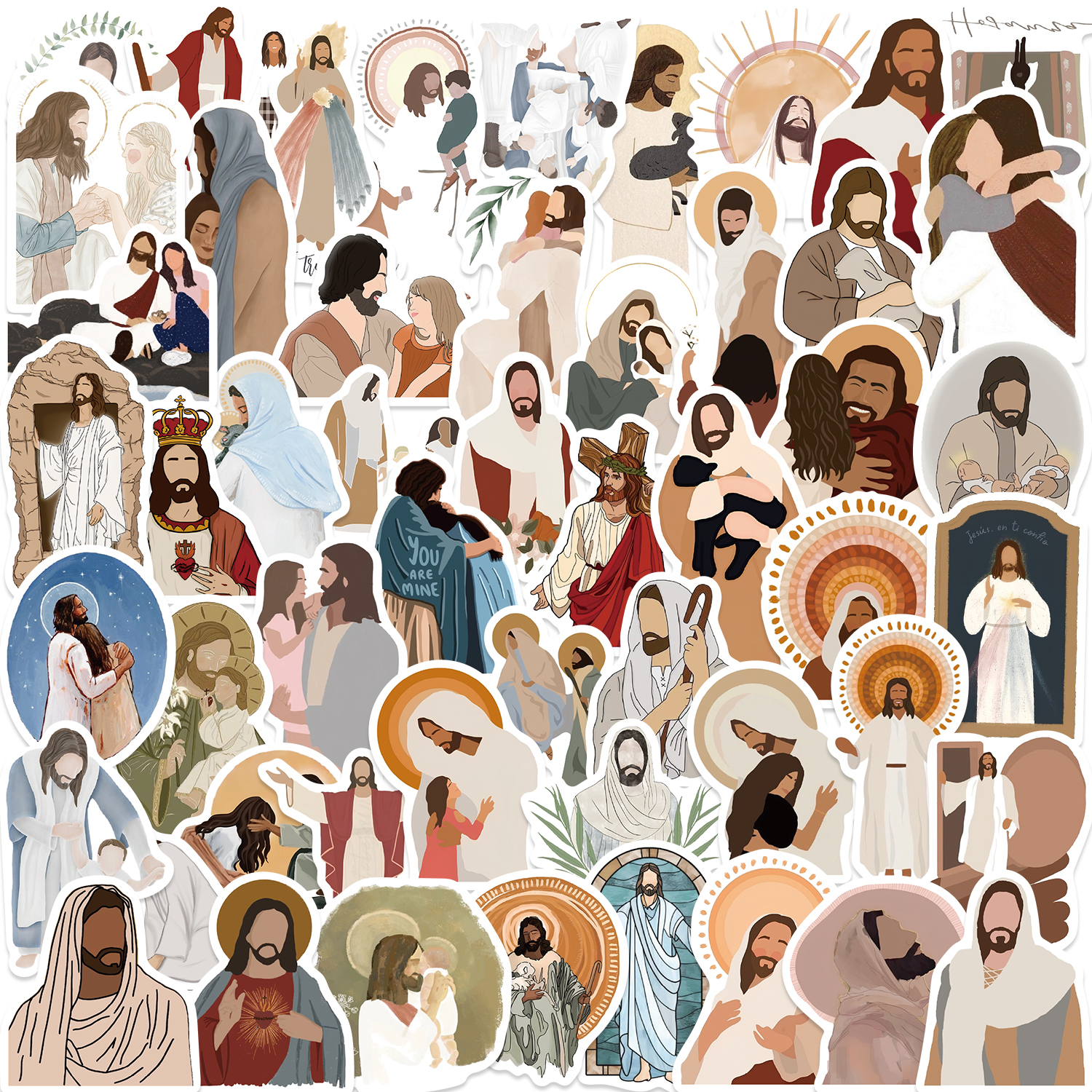 52PCS Jesus Stickers Aesthetic - đánh giá và giá Phone Cases Jesus