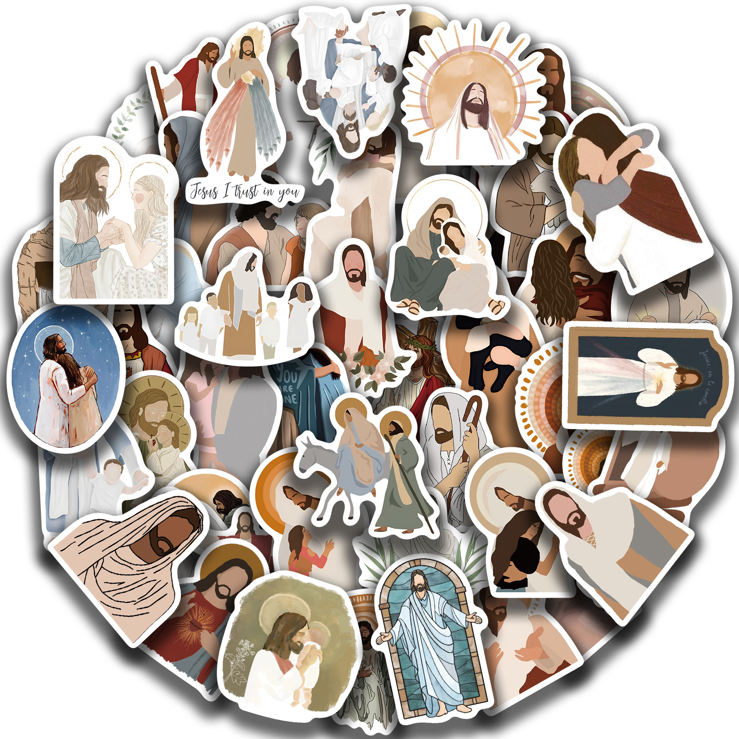 52PCS Jesus Stickers Aesthetic - đánh giá và giá Phone Cases Jesus