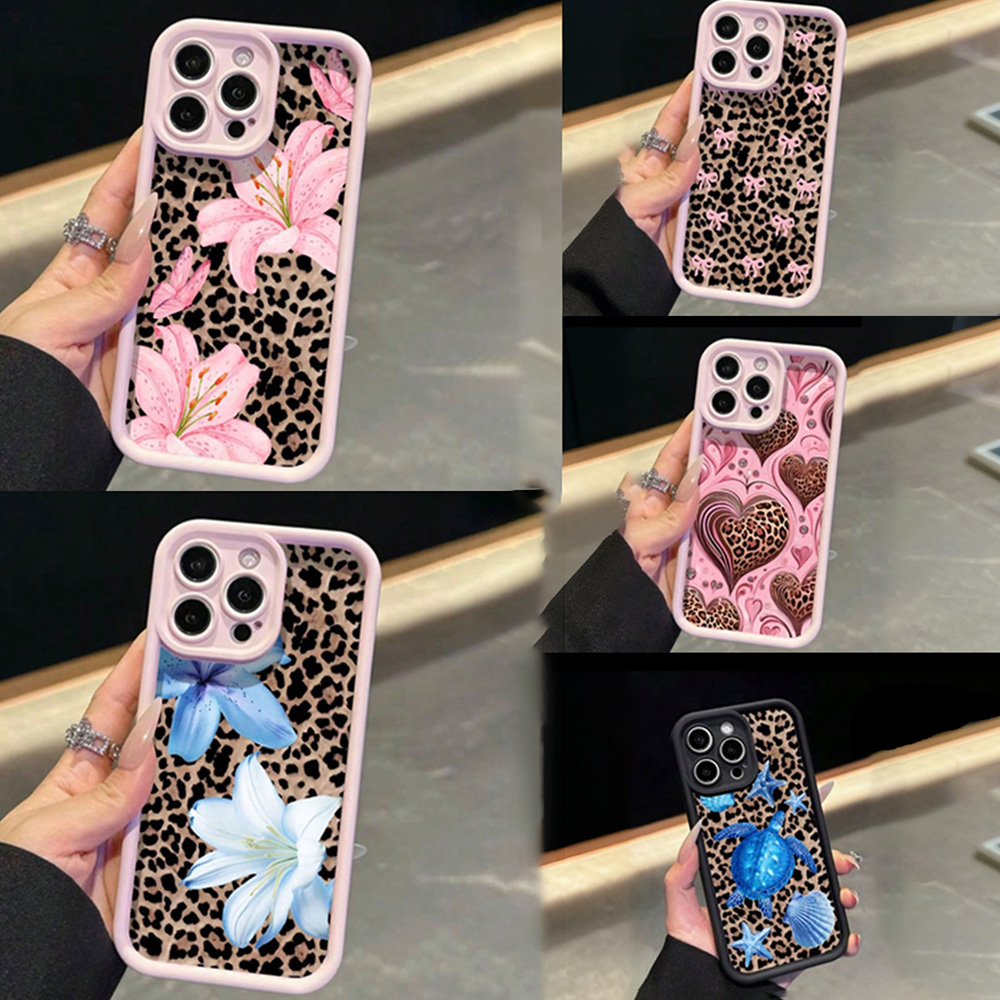 Pink Bow Lily Flower Leopard P - đánh giá và giá Phone Cases Pink