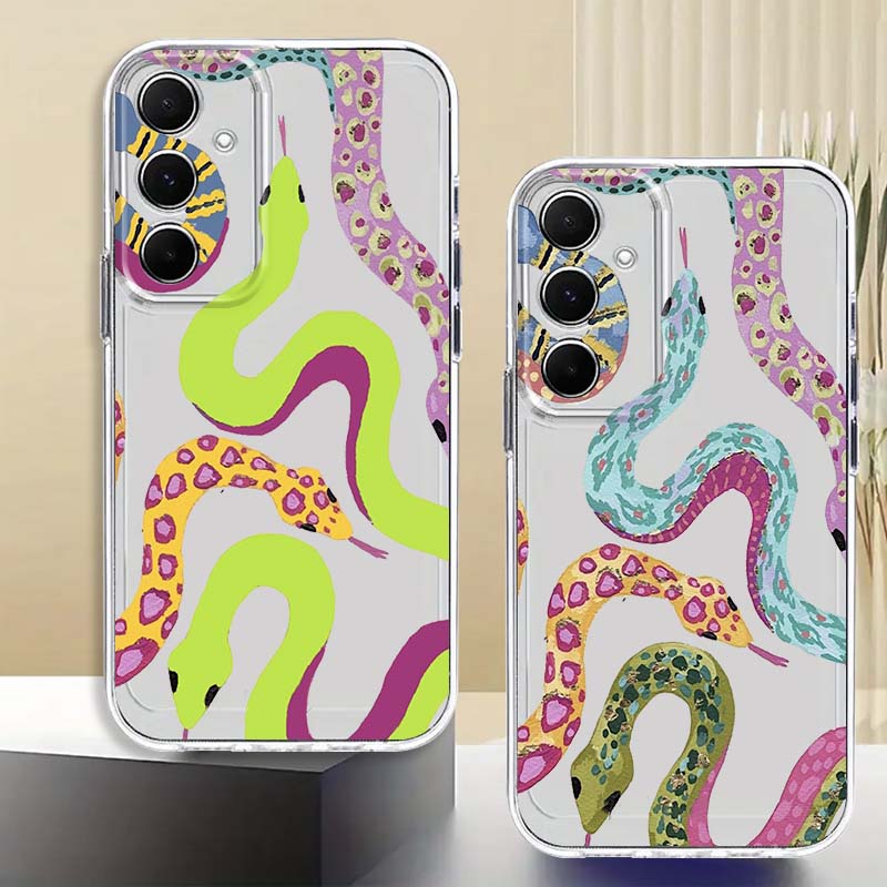 Colorful Gluttonous Snake For  - đánh giá và giá Phone Cases Samsung A14