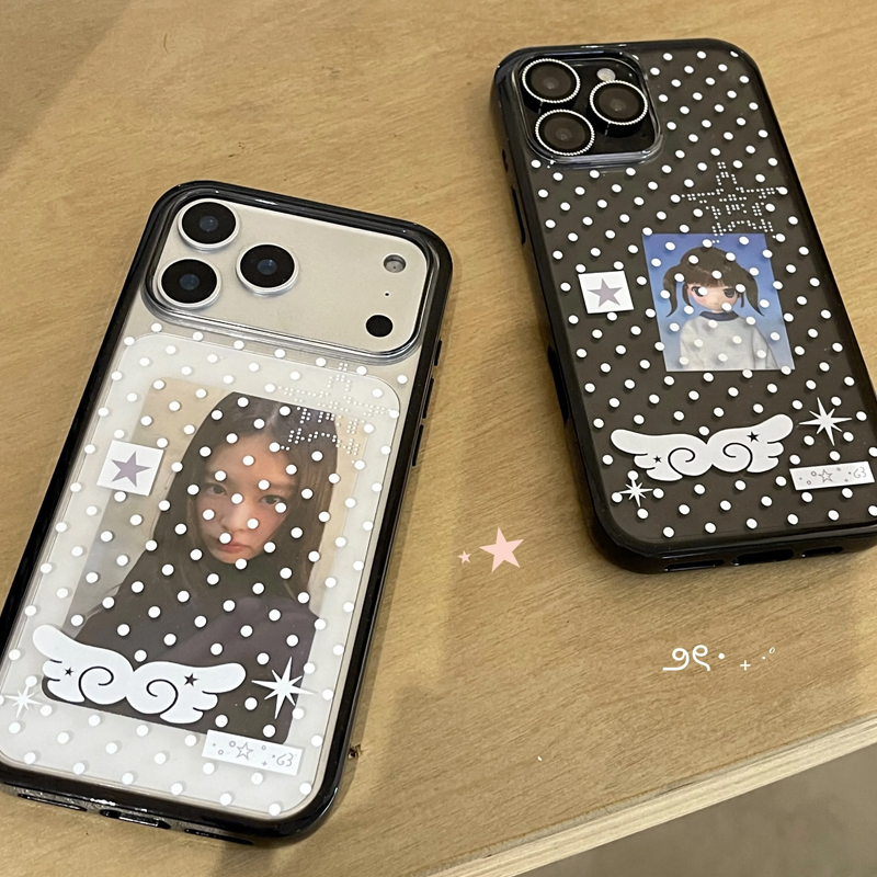 Ins Korean Girl Polka Dots Win - đánh giá và giá Phone Cases Girls