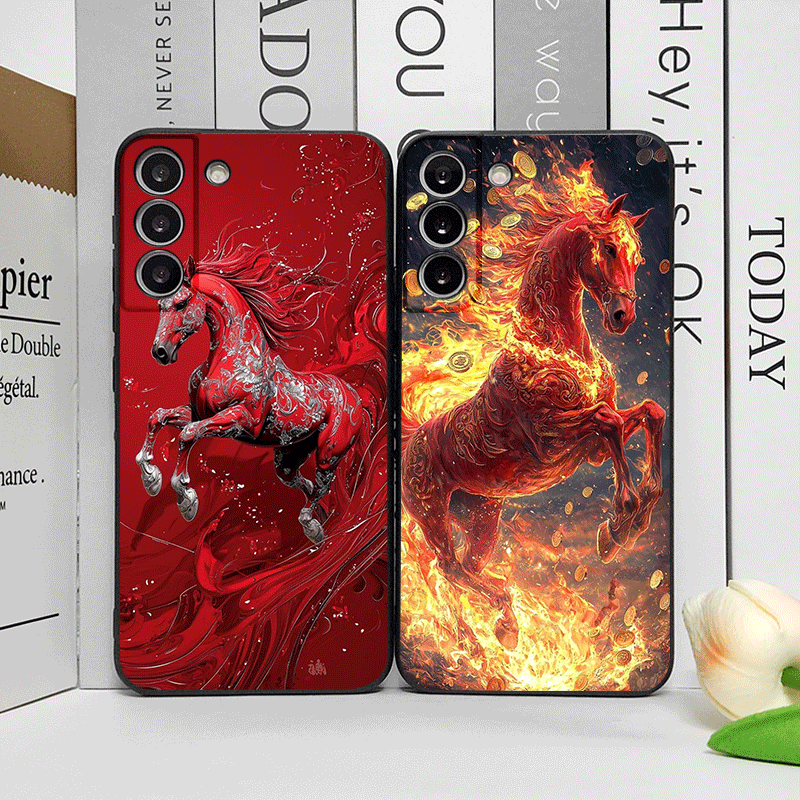 Fashion Chinese-Style Red Hors - đánh giá và giá Phone Cases Samsung A14