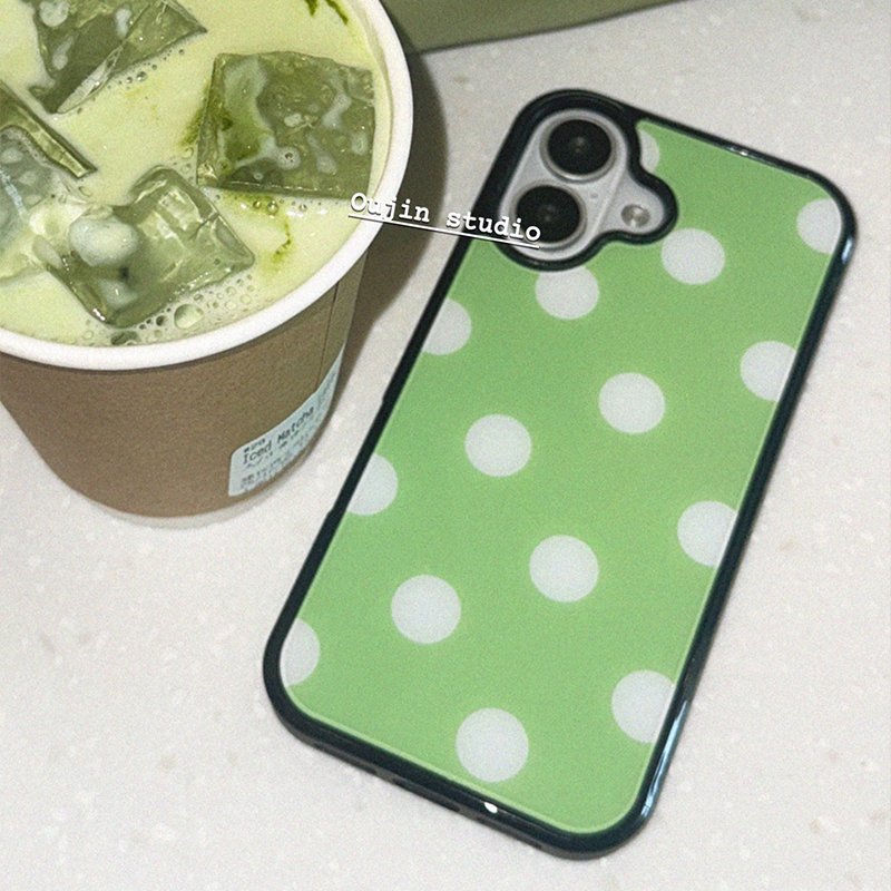 Korean Green & Orange Polka Do - đánh giá và giá Phone Cases Orange