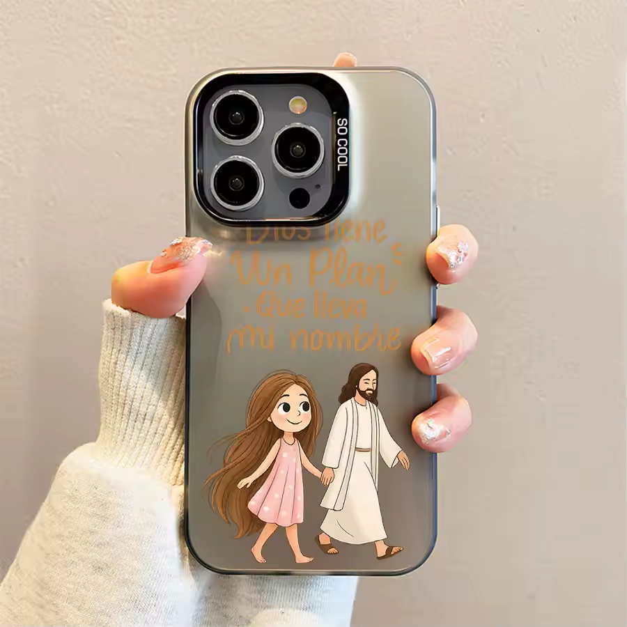 Cute Girl Walking With God Mat - đánh giá và giá Phone Cases Girls