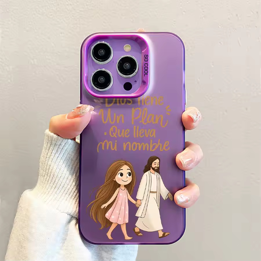 Cute Girl Walking With God Mat - đánh giá và giá Phone Cases Girls