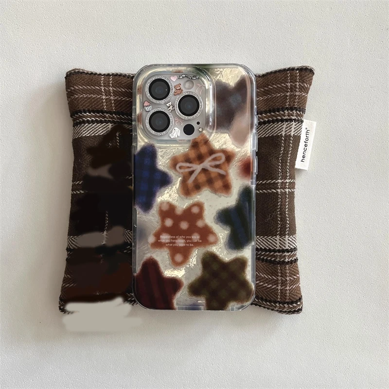 Korean Winter Cute Brown Check - đánh giá và giá Phone Cases Korean