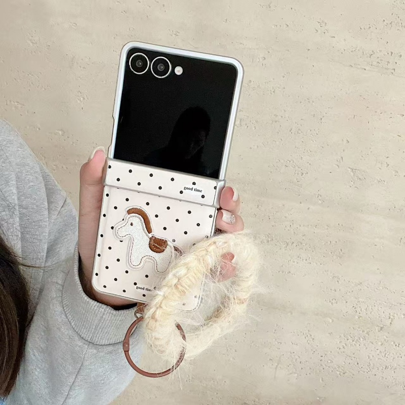 Cute Horse Polka Dot Leather P - đánh giá và giá Flip Leather Case