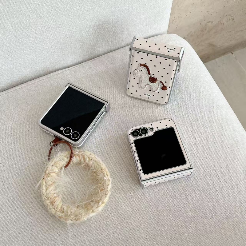 Cute Horse Polka Dot Leather P - đánh giá và giá Flip Leather Case