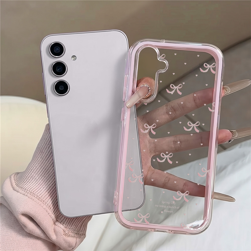 Cute Pink Bow Soft Phone Case  - đánh giá và giá Phone Cases That Cover The Camera