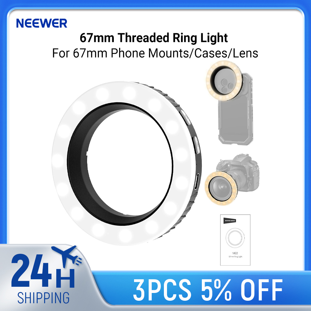 NEEWER Basics 67mm Threaded Ri - đánh giá và giá Phone Cases Video
