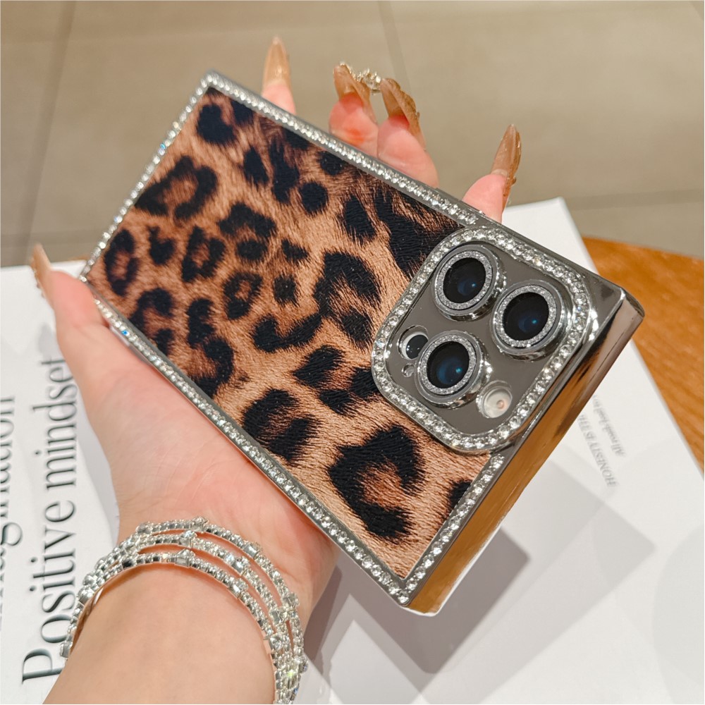 Luxury Diamond Leopard Print P - đánh giá và giá Phone Cases That Cover The Camera
