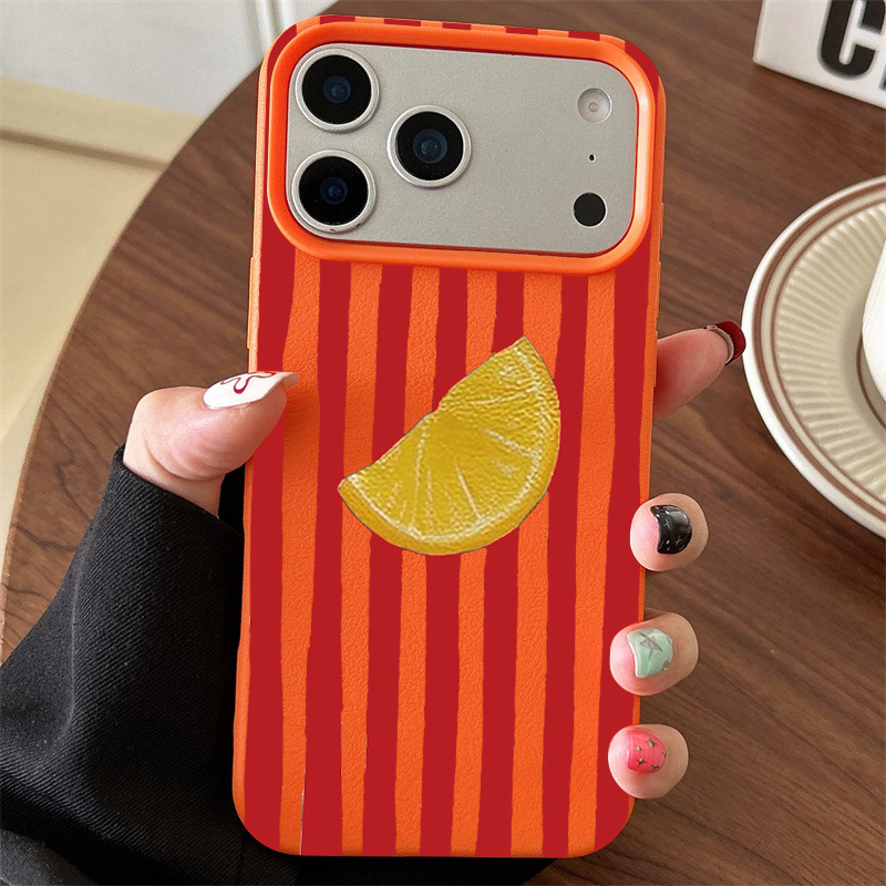 Special Colorful Striped Soft  - đánh giá và giá Phone Cases Orange