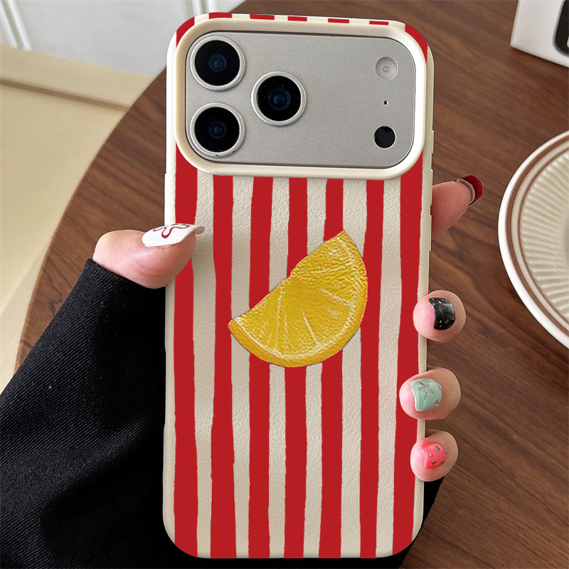 Special Colorful Striped Soft  - đánh giá và giá Phone Cases Orange