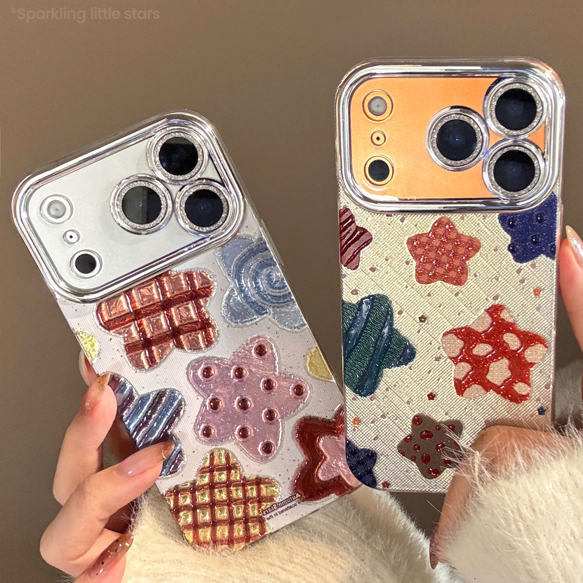 Korean Colorful Stars Glitter  - đánh giá và giá Phone Cases Korean