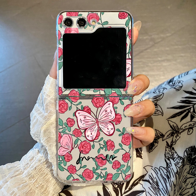 Pink Flowers Pattern Phone Cas - đánh giá và giá Phone Cases Z Flip 5
