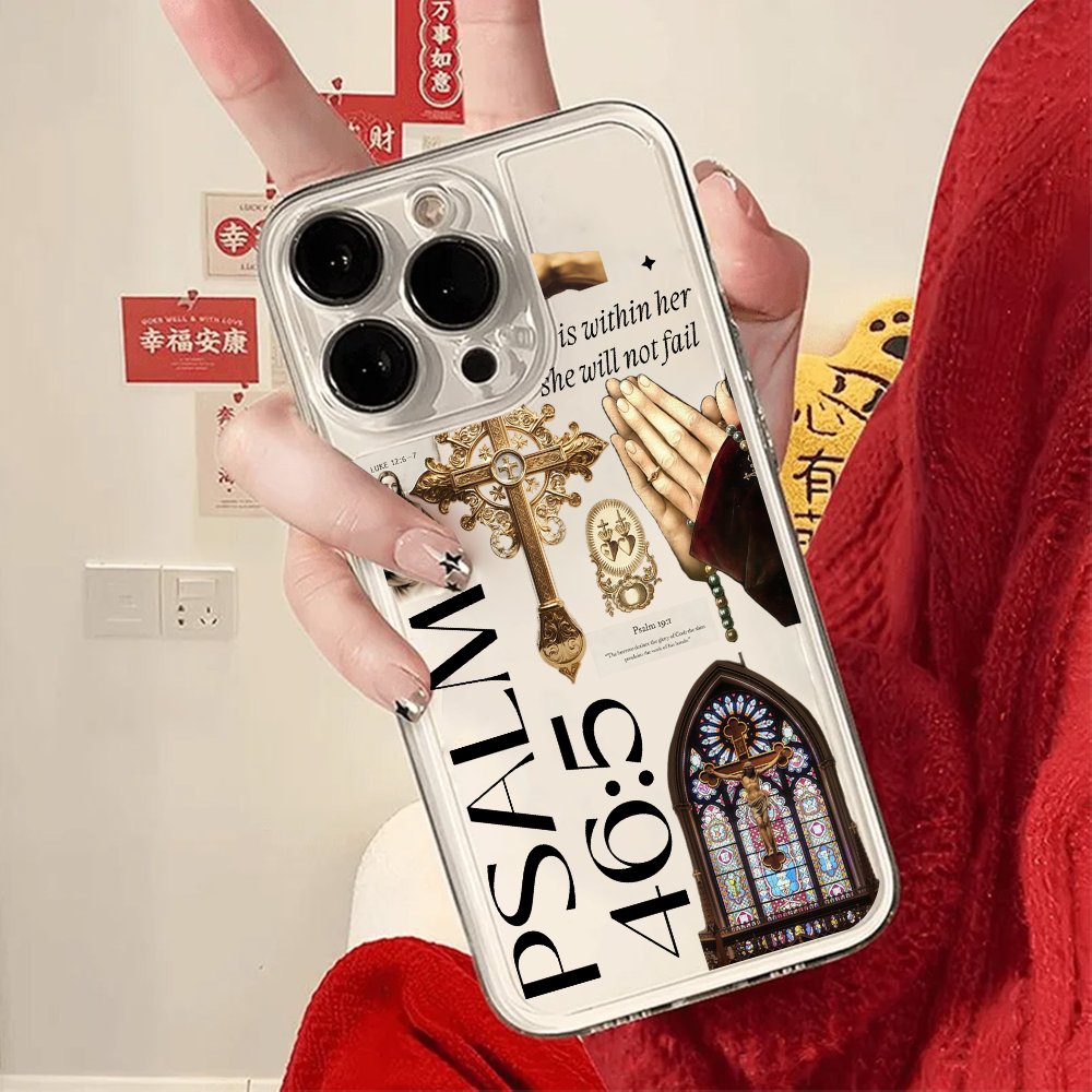 Saint Jesus Print Clear Phone  - đánh giá và giá Phone Cases Jesus