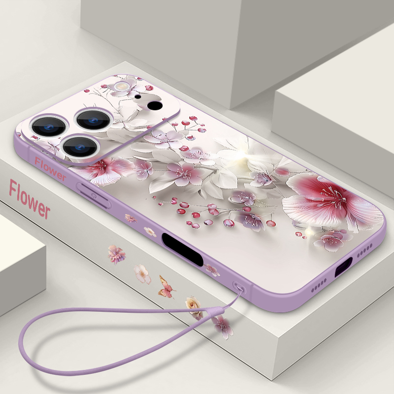 Pink White Flower Case For iPh - đánh giá và giá Phone Cases Pink