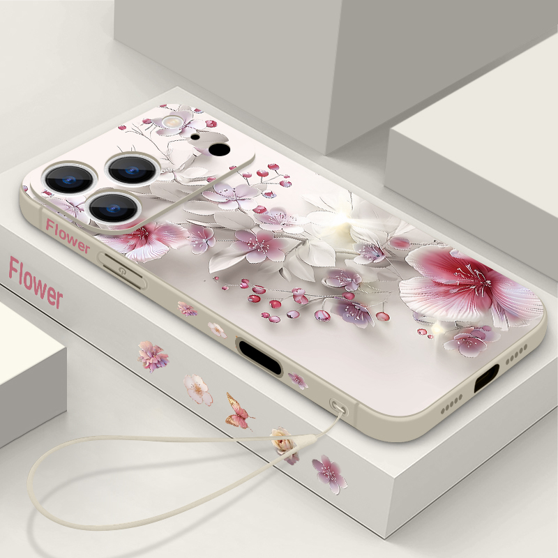 Pink White Flower Case For iPh - đánh giá và giá Phone Cases Pink