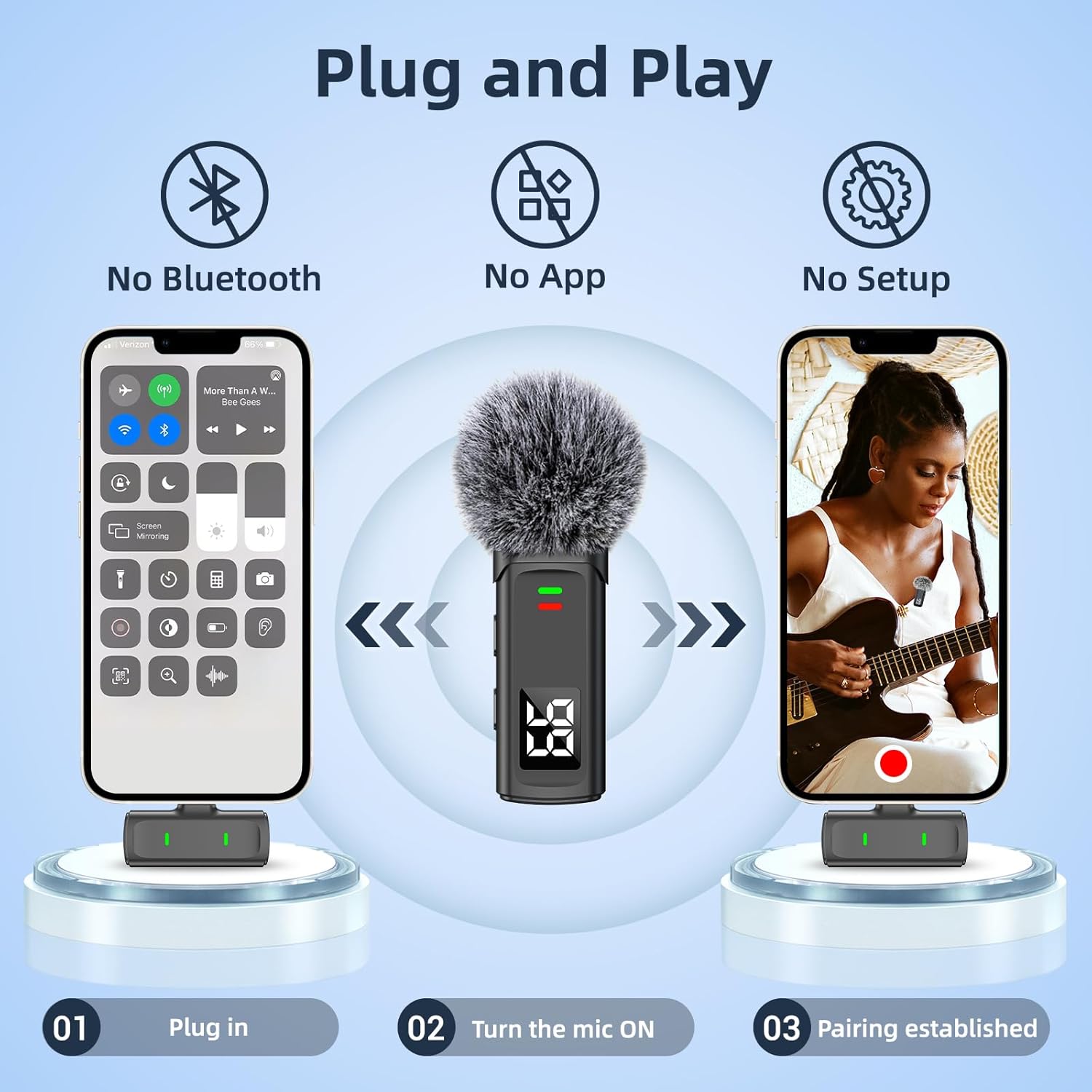 Wireless Lavalier Microphone f - đánh giá và giá Phone Cases Video
