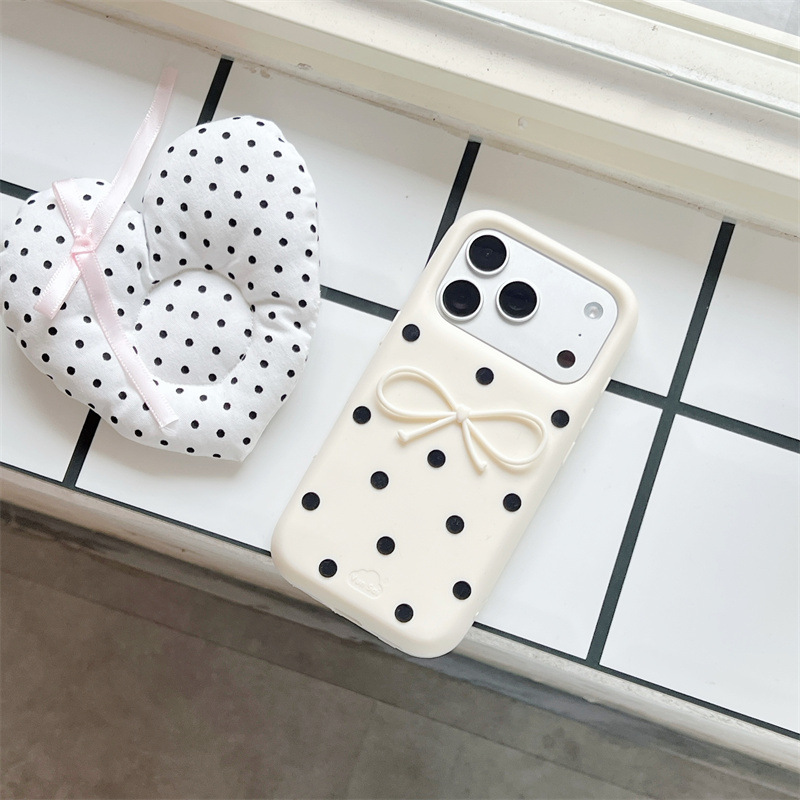 Korean 3D White Bowknot Black  - đánh giá và giá Phone Cases Korean